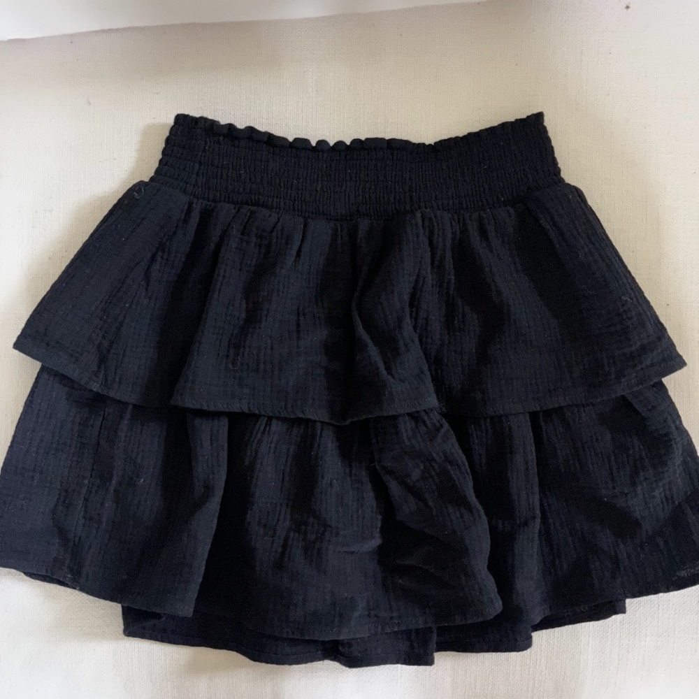 Francesca's Collections Skirts | Mi AMI Francescas Black Ruffle Skirt